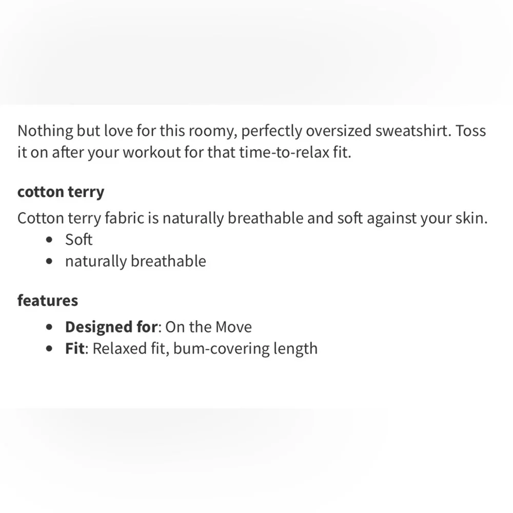 Lululemon Perfectly Oversized Crew Heritage 365 Camo Brier Rose Multi Sz 16! - Picture 3 of 8